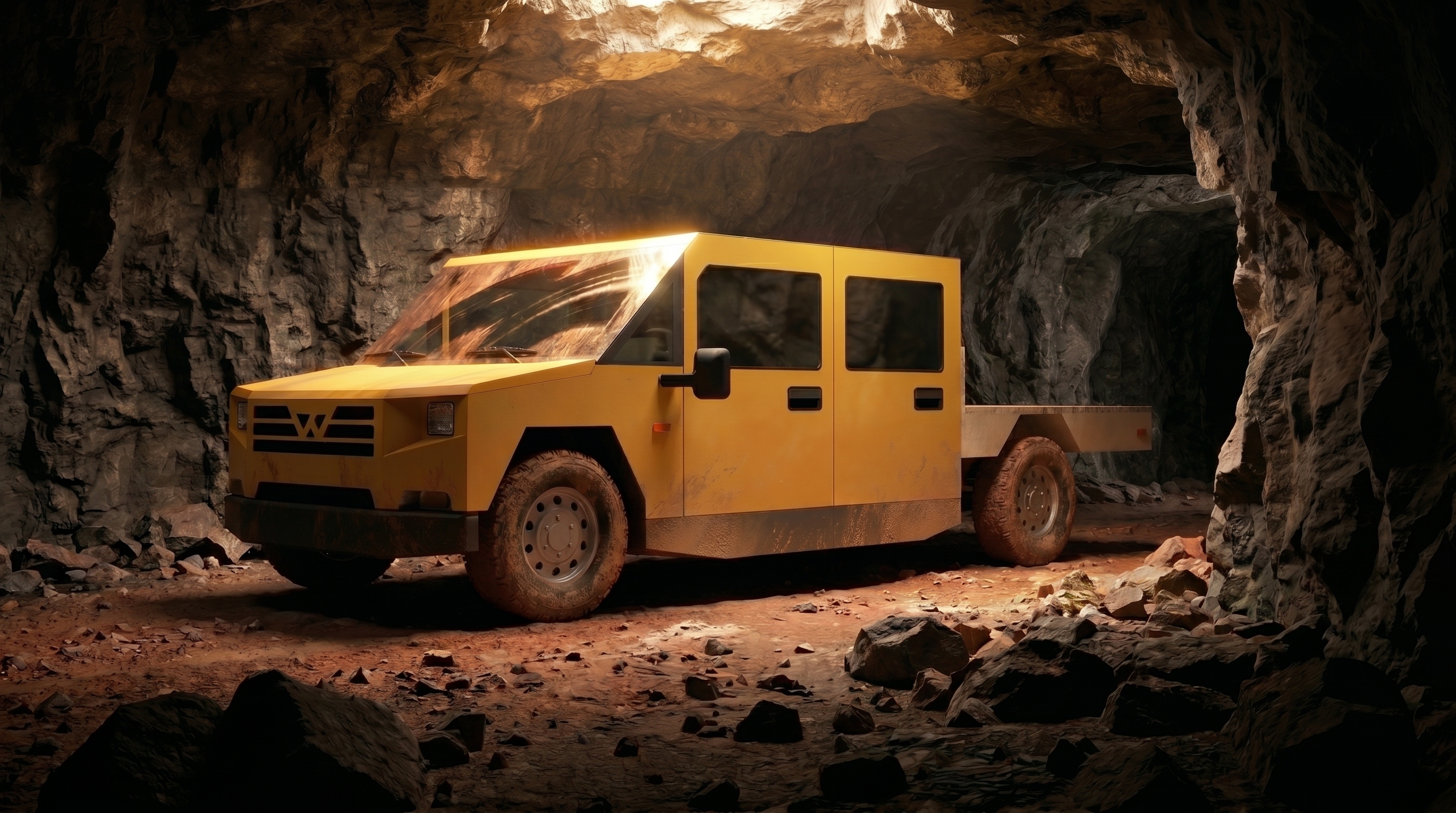 Kentus underground personnel carrier, isometric render